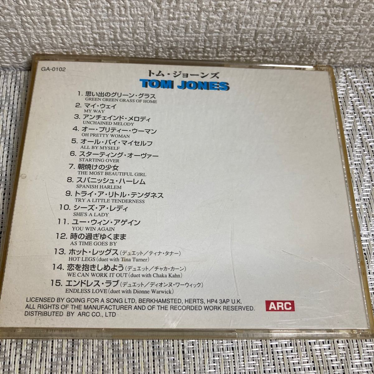 CD/トム・ジョーンズ/TOM JONES/_画像2