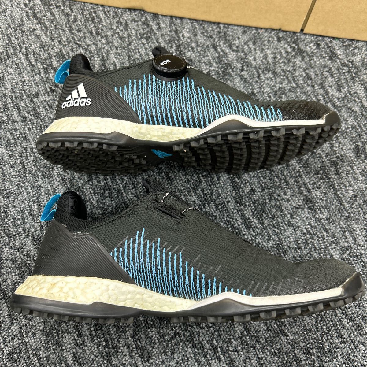 【112209】adidas アディダスゴルフシューズ BB7853 フォージファイバー ボア ブラック系 23cm レディース スパイクレス_画像6