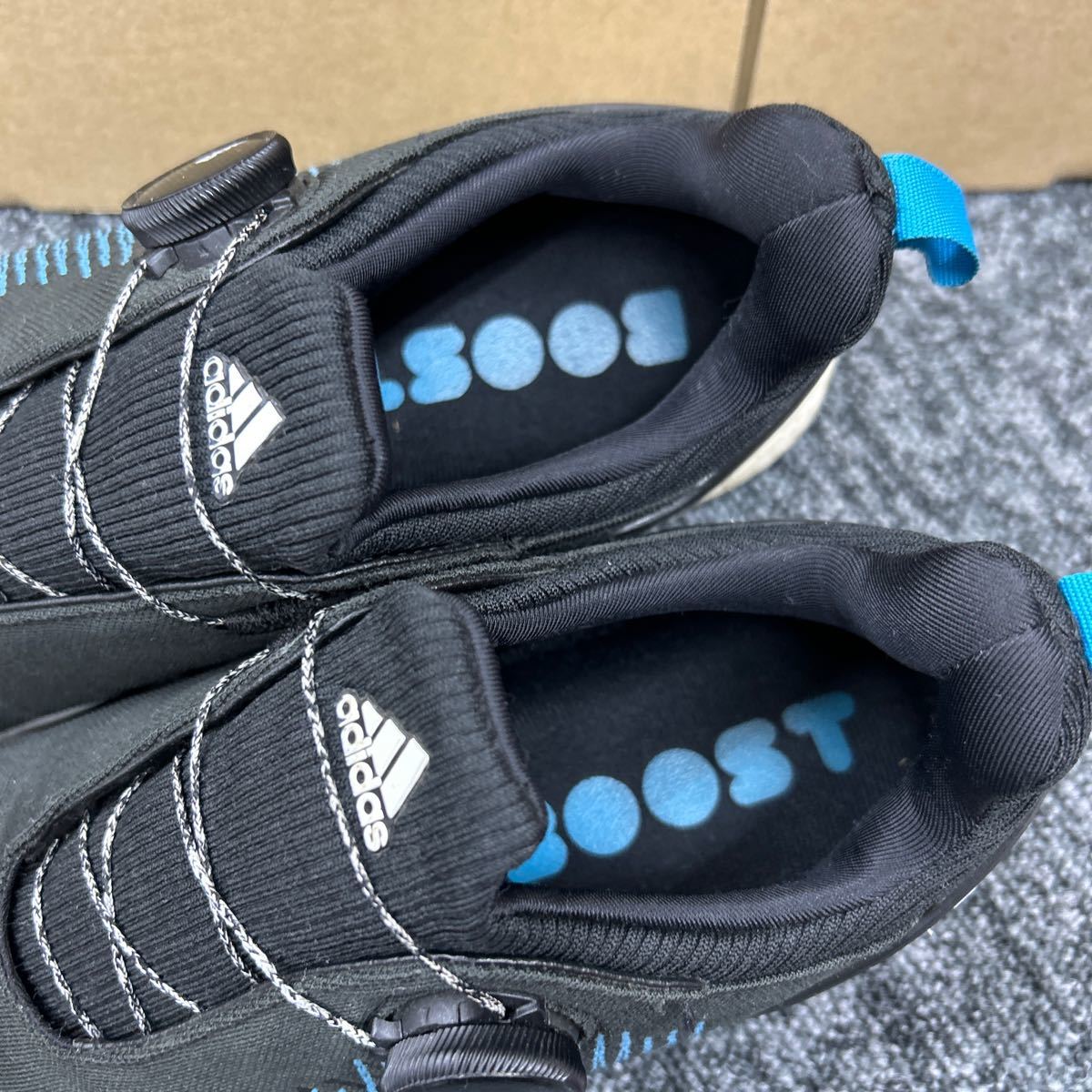 【112209】adidas アディダスゴルフシューズ BB7853 フォージファイバー ボア ブラック系 23cm レディース スパイクレス_画像3