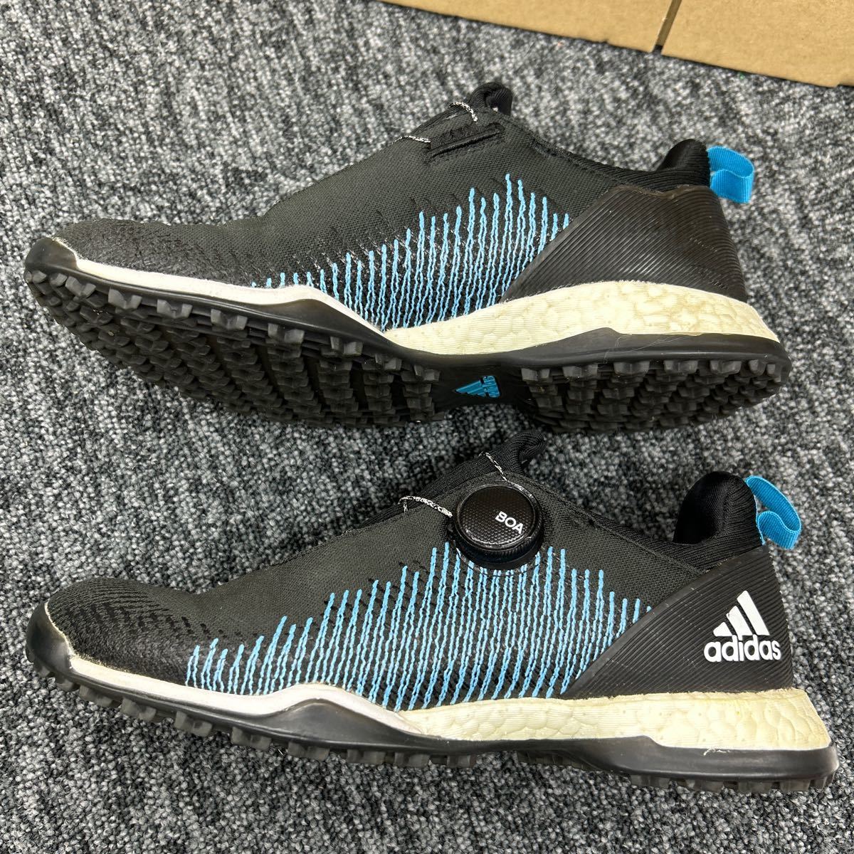 【112209】adidas アディダスゴルフシューズ BB7853 フォージファイバー ボア ブラック系 23cm レディース スパイクレス_画像7