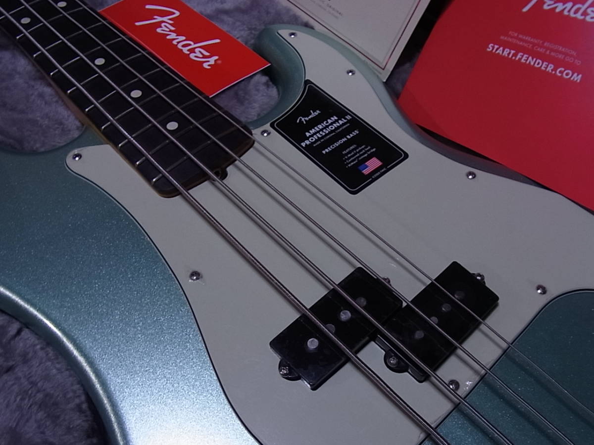 Fender American Professional II Precision Bass Rosewood Mystic Surf Green 中古美品の画像2