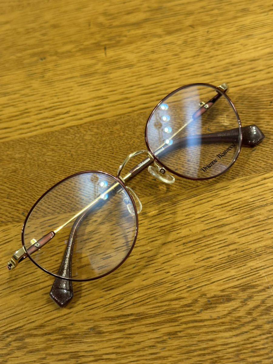 名作 本物 新品 人気モデル Vivienne Westwood ヴィヴィアンウエストウッド ラウンドボストン ロゴ オーブ 伊達メガネ 眼鏡の画像3