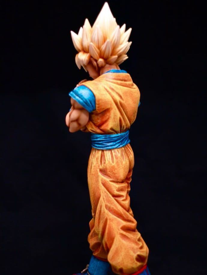 ドラゴンボール 孫悟空 フィギュア リペイント 台座制作 ドラゴンボールZ SOLID EDGE WORKS THE出陣1 超サイヤ人孫悟空 DRAGON BALL_画像9