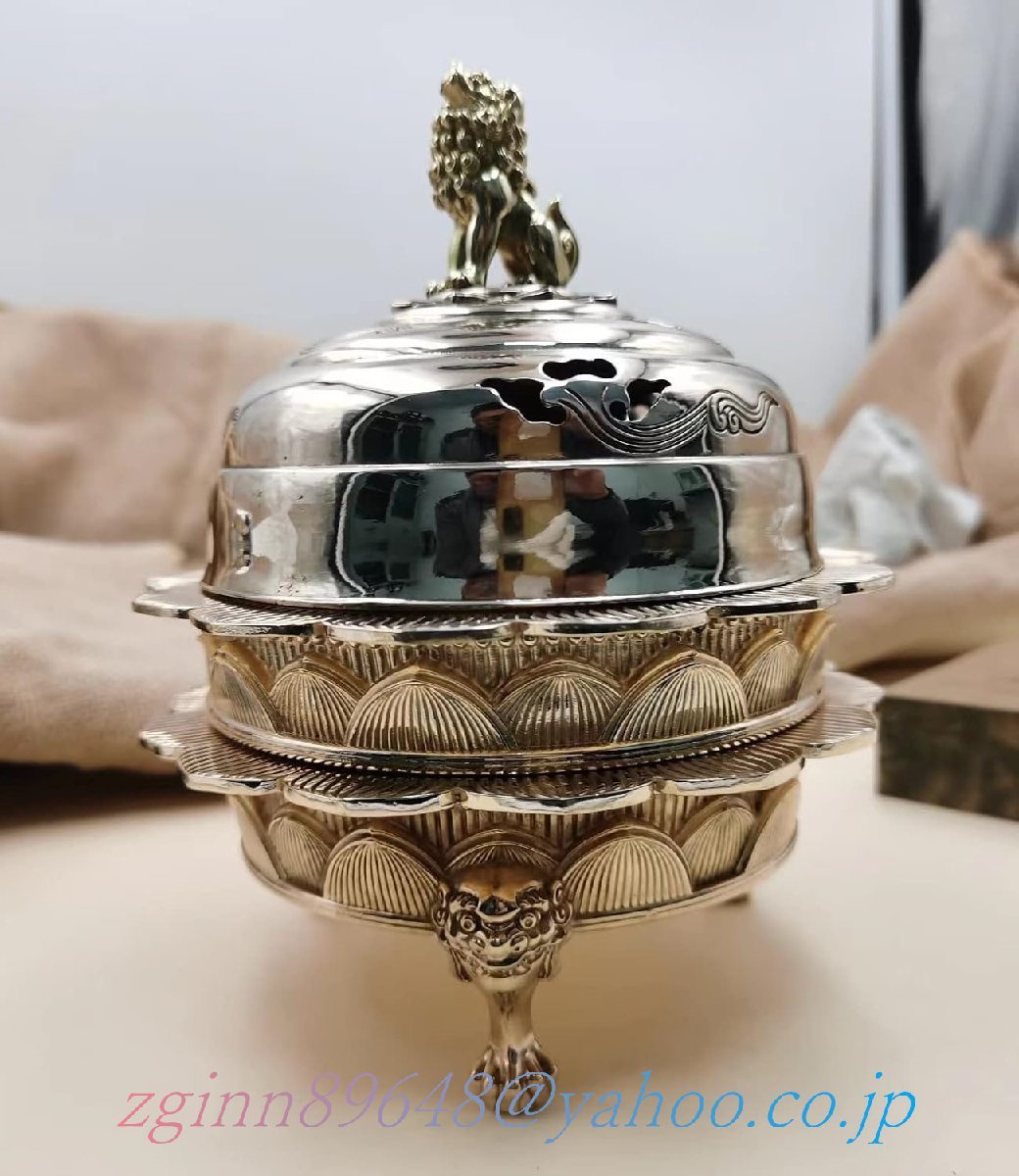 火舎香炉 密教法具 寺院仏具 彫刻入 磨 仏具 具足 仏壇用 真鍮 火舎香炉 密教法具 寺院仏具 彫刻入 磨 仏具 具足 仏壇用 真鍮