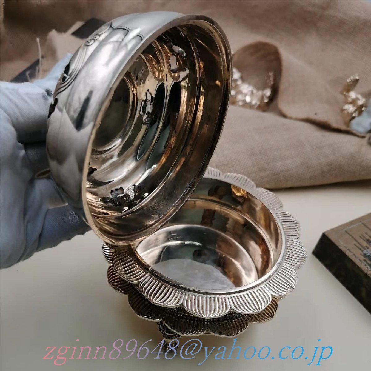 火舎香炉 密教法具 寺院仏具 彫刻入 磨 仏具 具足 仏壇用 真鍮 火舎香炉 密教法具 寺院仏具 彫刻入 磨 仏具 具足 仏壇用 真鍮