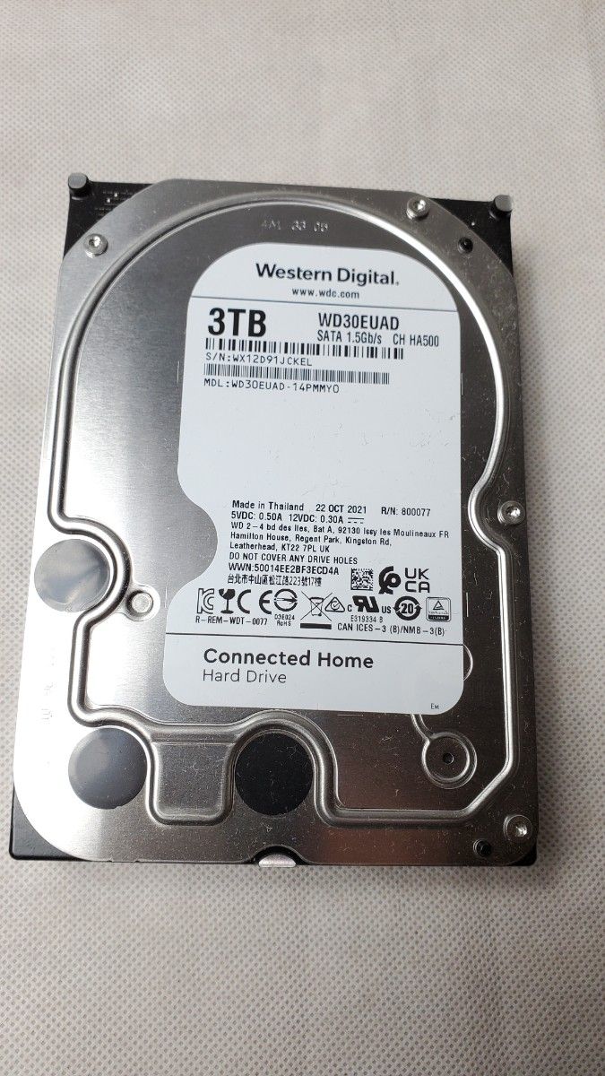 AVコマンド対応 送料無料 動作保証 WDC WD30EUAD-14PMMY0 3TB AVコマンド対応 送料無料 動作保証 WDC WD30EUAD-14PMMY0 3TB