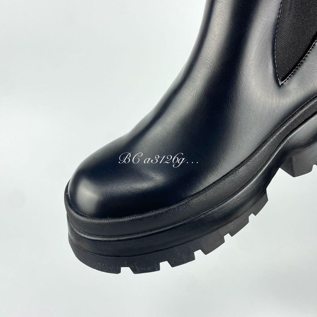 新品 ZARA サイドゴアブーツ 23 5cm 36 ALL BLACK レディース 新品 ZARA サイドゴアブーツ 23 5cm 36 ALL BLACK レディース