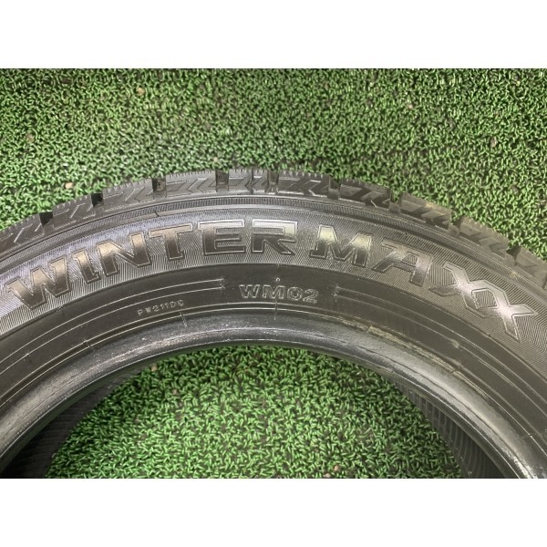 2022年製 8～9分山 ダンロップ WINTERMAXX WM02 185/60R15 84Q 4本/札幌市手渡し可/中古スタッドレスタイヤ(冬タイヤ) スイフト等 A3_70_画像8