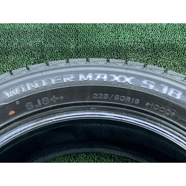 2021～2022年製 9.5分山 ダンロップ WINTERMAXX SJ8+ 225/60R18 4本/札幌市手渡可/中古スタッドレスタイヤ(冬) エクストレイル等 P1_145_画像8