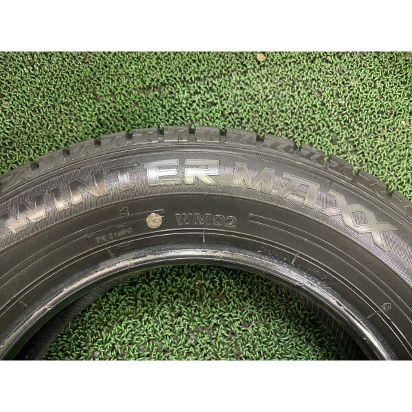 2020年製 9分山 ダンロップ WINTERMAXX WM02 145/80R13 75Q 4本/札幌市手渡し可/中古スタッドレスタイヤ(冬タイヤ) アルト等 E2_55_画像8