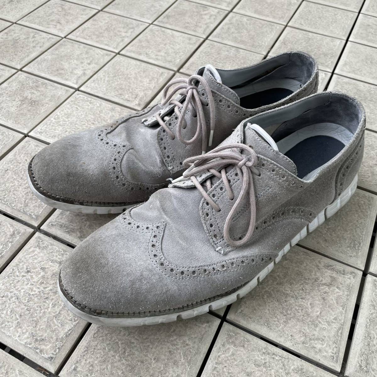 【中古】コールハーン COLEHAAN ゼログランド オックスフォード スエード シューズ 靴_画像4