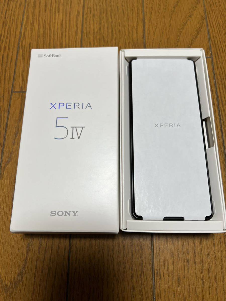 Xperia 5 IV 6.1インチ メモリー8GB ストレージ128GB ブラック ソフトバンク *_画像1