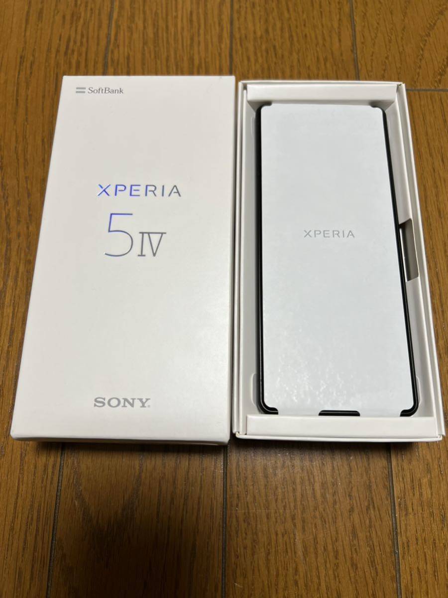 Xperia 5 IV 6.1インチ メモリー8GB ストレージ128GB ブラック ソフトバンク**_画像1