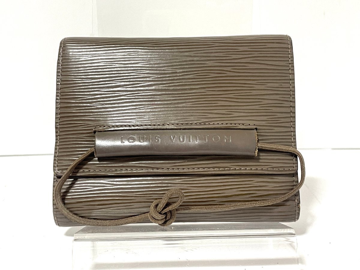 【中古】LOUIS VUITTON LV　ルイヴィトン　エピ　財布　ウォレット　ベージュ_画像1