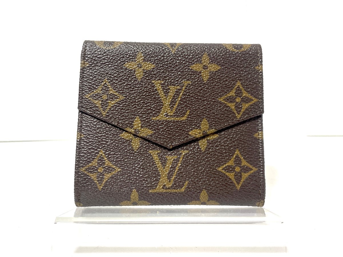 【中古】LOUIS VUITTON LV　ルイヴィトン　モノグラム　コンパクトウォレット　財布　Wホック　No.190_画像3