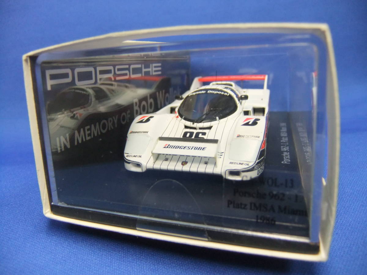 IN MEMORY OF ボブ・ウォレック■カーティマ特注■1/43■ポルシェ 962 #86■1986 IMSA マイアミ Winner■CA-WOL-13■ケース未開封の画像2