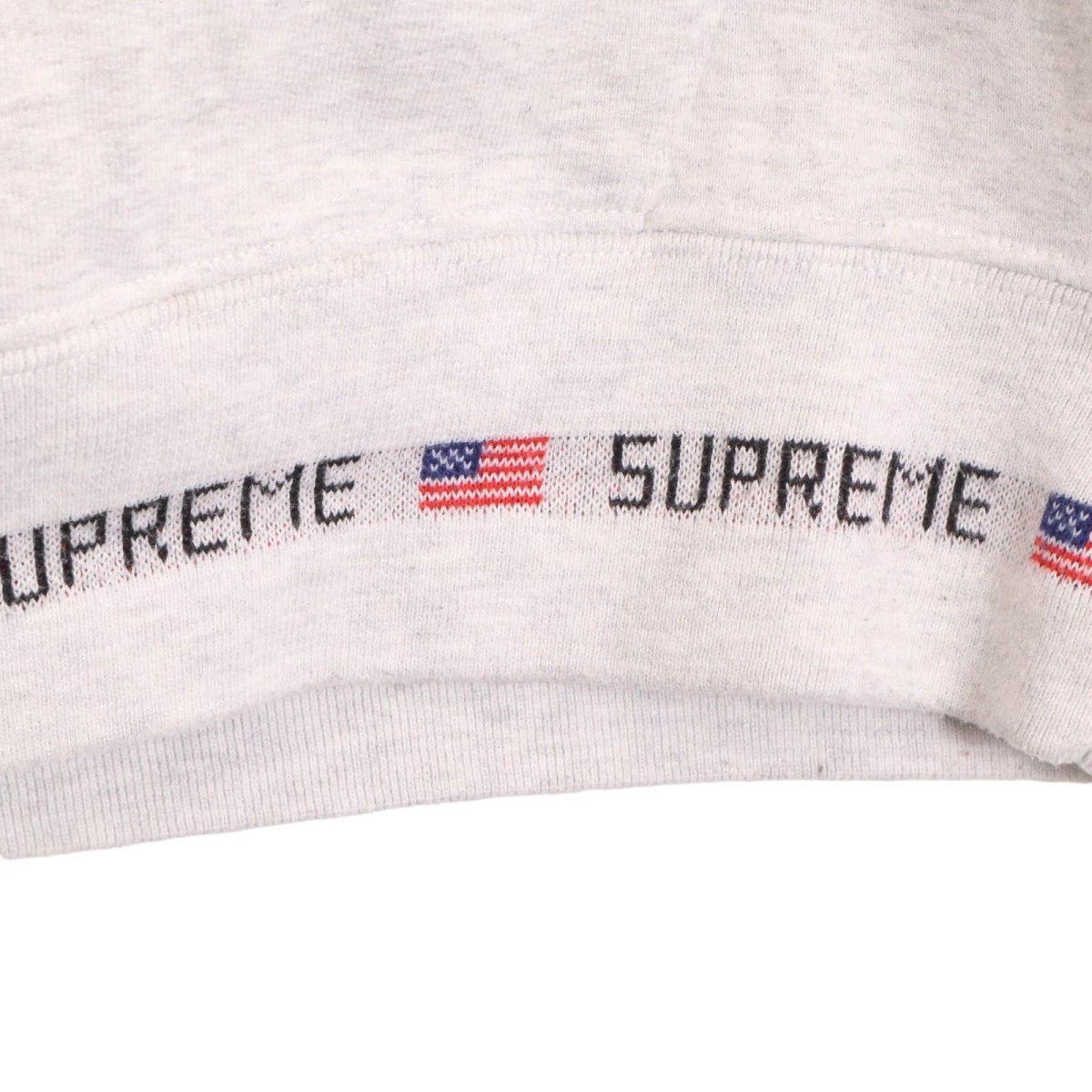 Supreme / 15FW Logo Rib Hooded Sweatshirt シュプリーム ロゴ リブ フーディ スウェット パーカー 表記サイズM_画像5