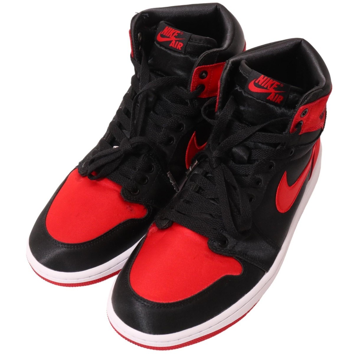 NIKE / WMNS AIR JORDAN 1 RETRO HIGH OG SATIN BRED ナイキ エアジョーダン 1 レトロ ハイ オージー スニーカー 表記サイズ10.5