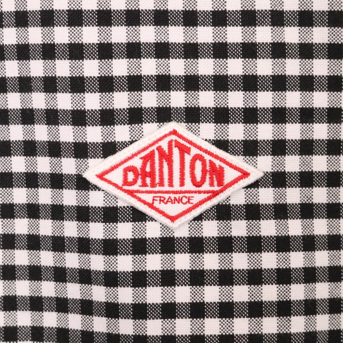 DANTON ダントン 丸襟チェック プルオーバー ロングスリーブ シャツ JD-3568 表記サイズ40の画像5