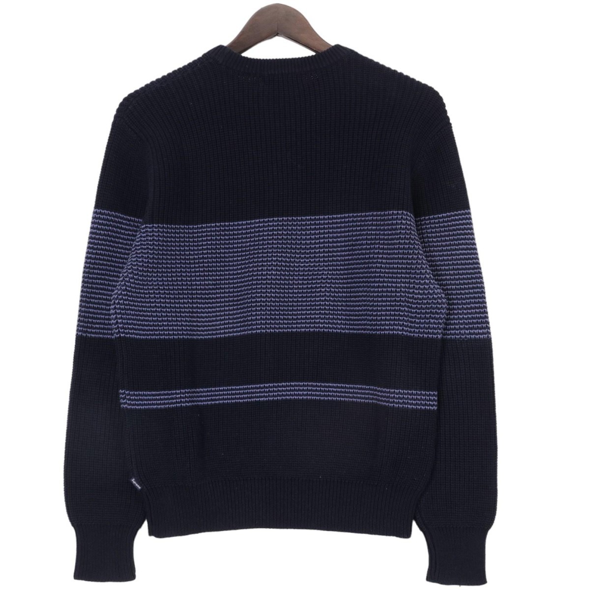 Supreme / Tonal Stripe Crewneck Sweater シュプリーム クルーネック コットン ニット セーター 表記サイズS_画像2