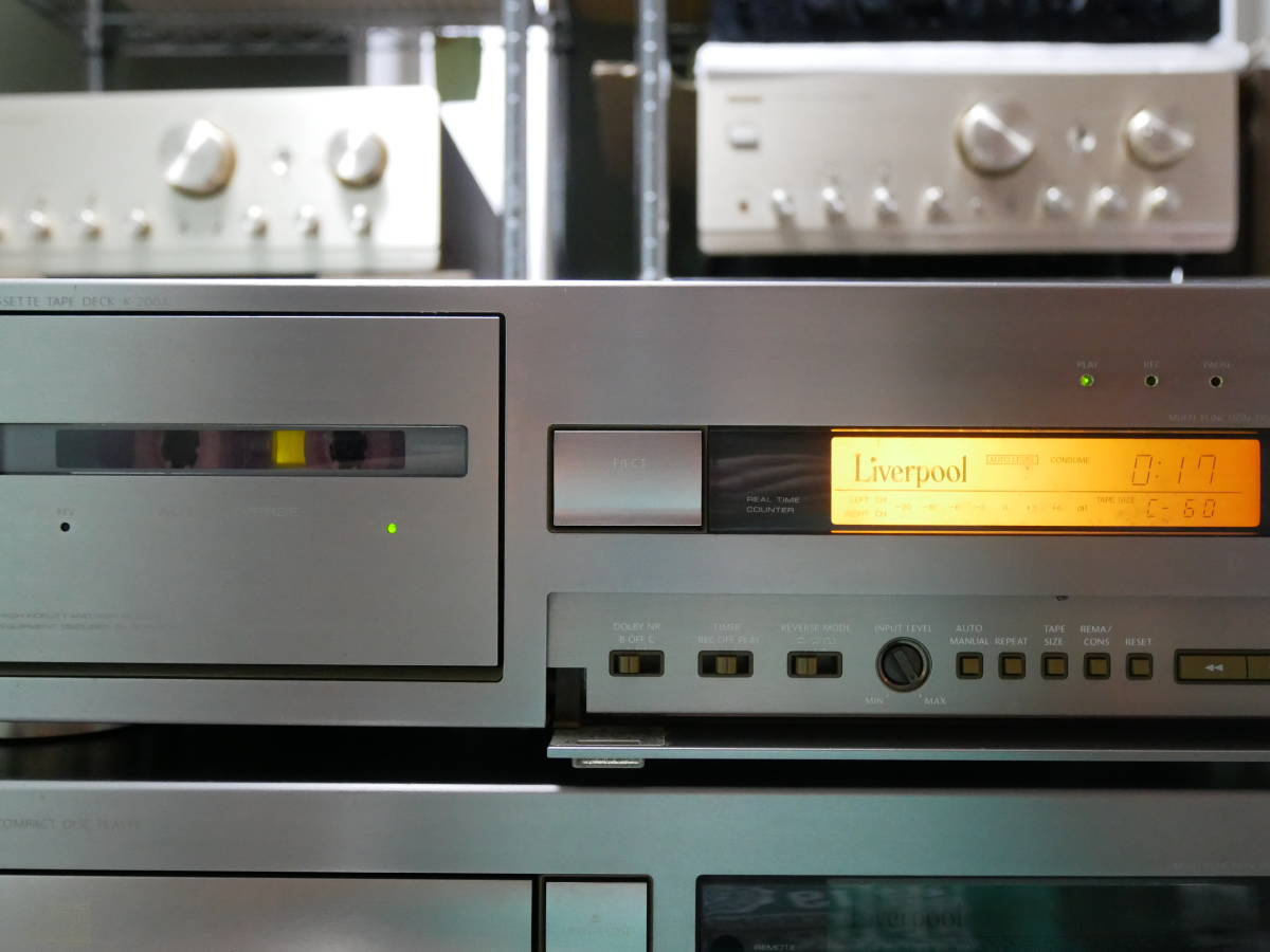 ONKYO Liverpool　リバプール・コンポ　面白おしゃれコンポ＜Kー２００A、Cー２００A、Rー２００A＞ALL JANK_カセットデッキC-200A