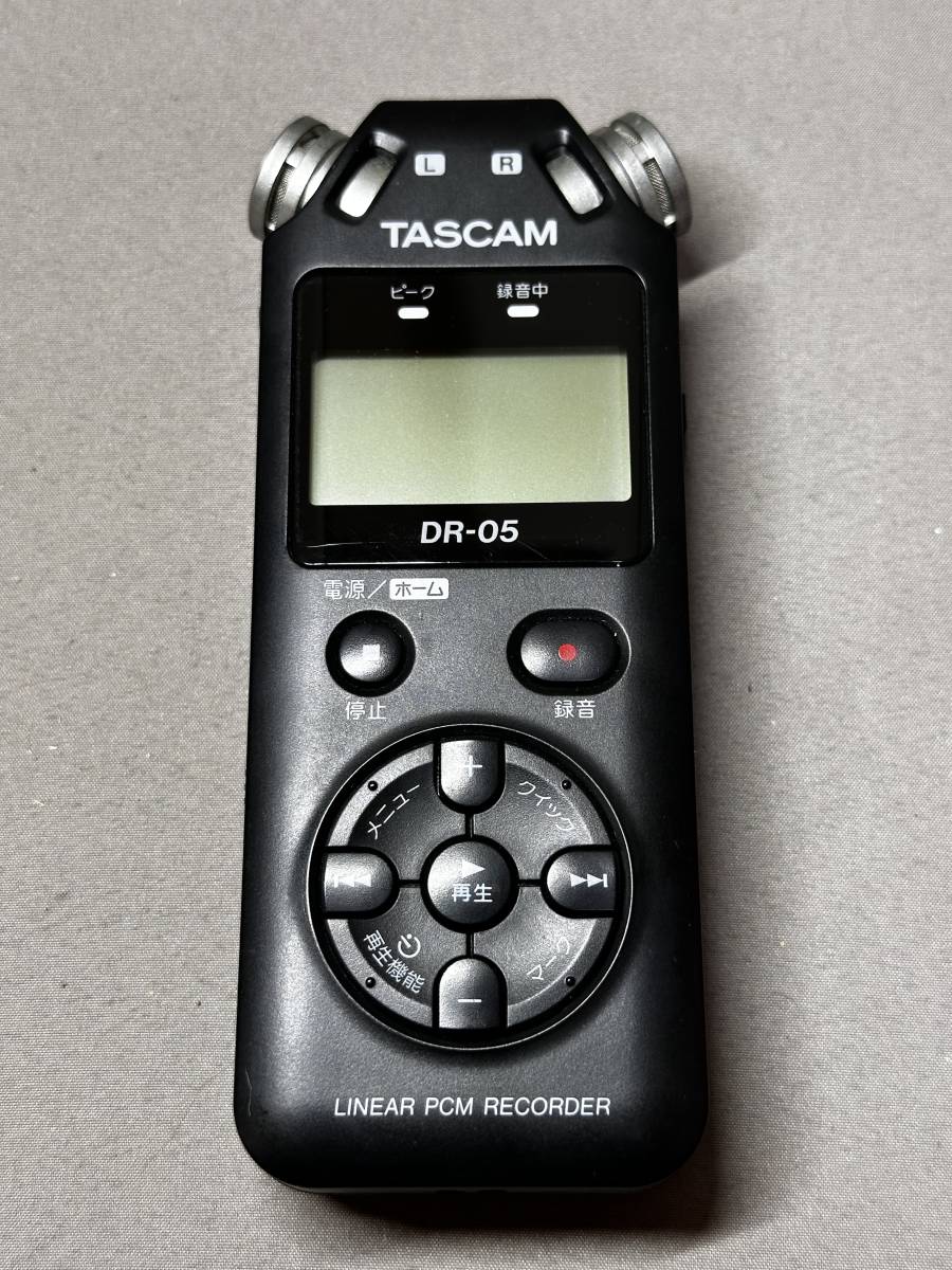 TASCAM リニアPCMレコーダー ブラック DR-05の画像3