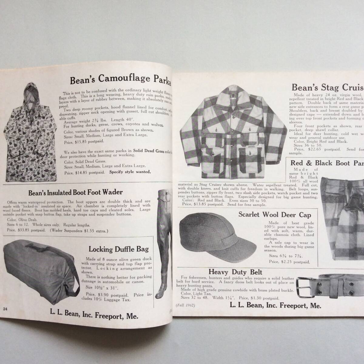 L. L. Bean, Inc. Fall 1962 Catalog / L. L. Bean カタログ 1962年秋号_画像8