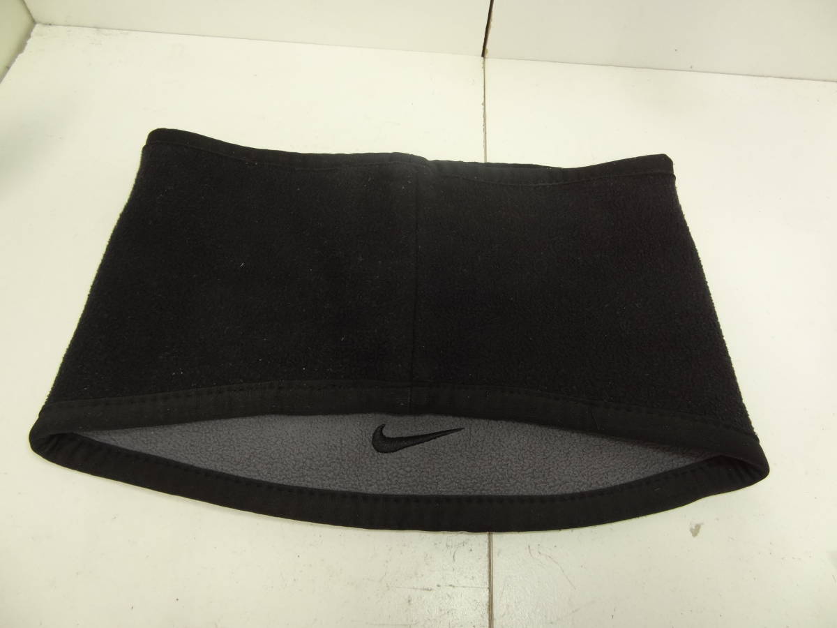  nationwide free shipping Nike NIKE men's black X gray color fleece reversible neck warmer 