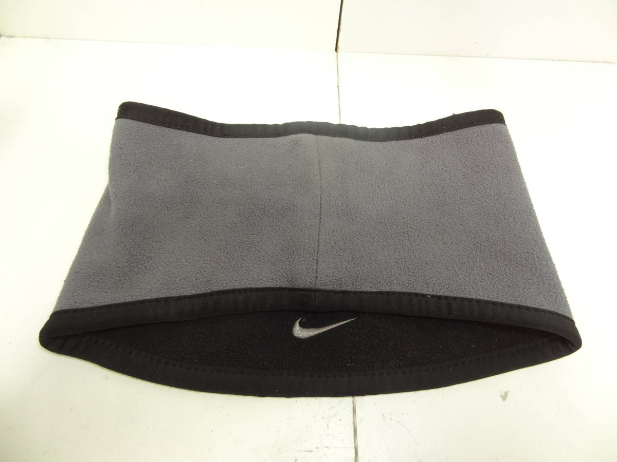  nationwide free shipping Nike NIKE men's black X gray color fleece reversible neck warmer 