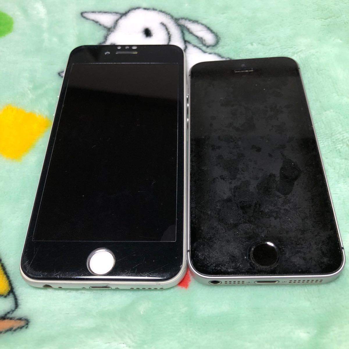 1円〜 iPhone6とSIMフリー iPhoneSE第1世代 2台セット シルバーとスペースグレイ 16と32GB 判定○ 送料無料 _画像1