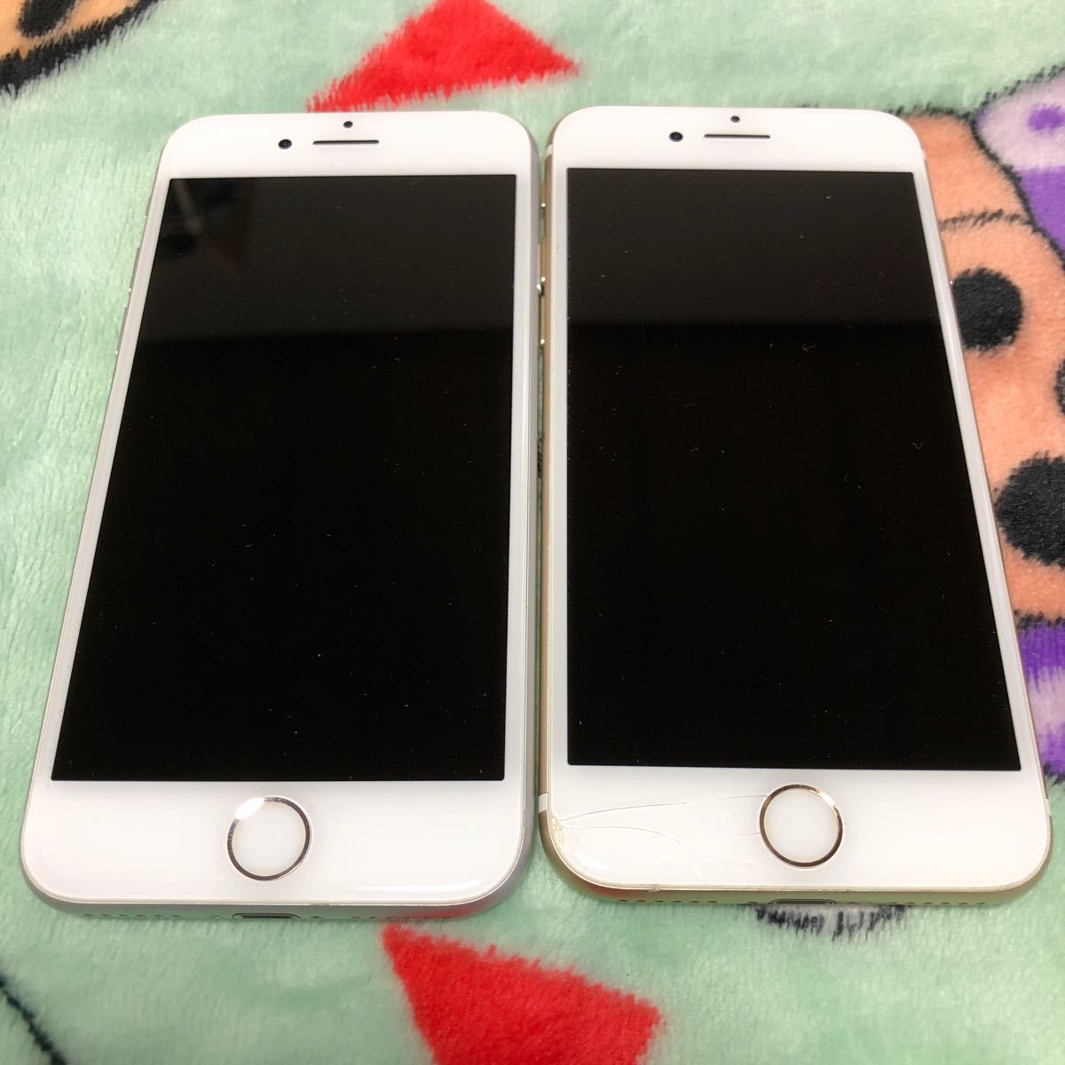 1円〜 SIMフリー iPhone7 2台セット シルバーとゴールド 128GB 判定○ 送料無料