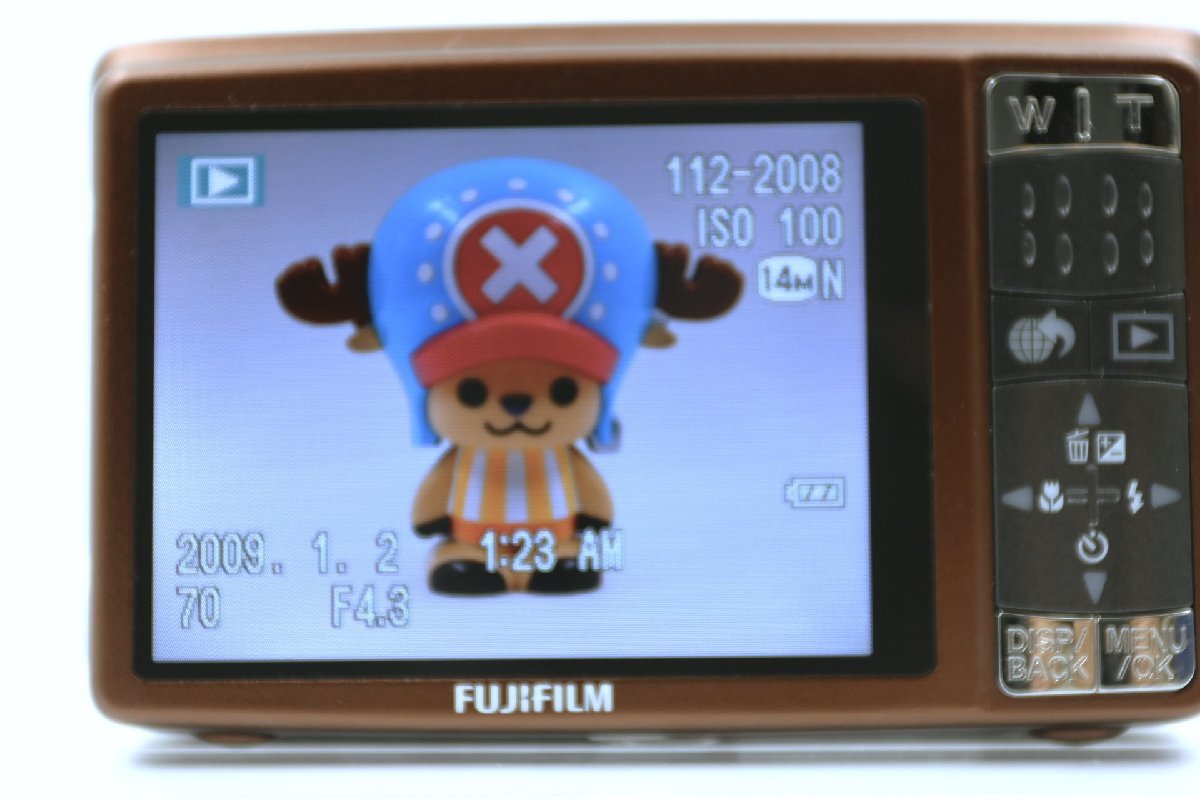 《動作保証》フジフィルム Fujifilm 富士 Finepix Z Z80 コンパクト デジタル カメラ コンデジ 純正バッテリー付_画像の再生状態