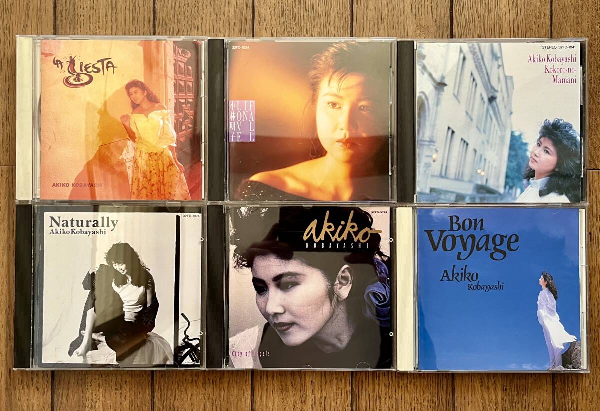 CD 小林明子 アルバム 6枚セット・La Siesta・FALL IN LOVE・心のままに・NATURALLY・CITY OF ANGELS・BON VOYAGE・KOBAYASHI AKIKO_画像1