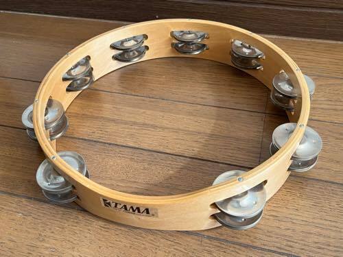 TAMA TAMBOURINE タンバリン 楽器 機材 音楽 PERFECT PERCUSSION MADE IN JAPAN_画像1