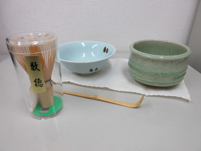 茶器セット　信楽焼　茶碗　瑞穂　茶道具　茶筅　茶杓　茶碗　#58446_画像1