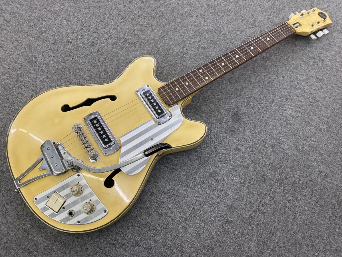 Teisco EP-2L テスコ ビザールギター フルアコ エレキギター 現状渡しの画像1