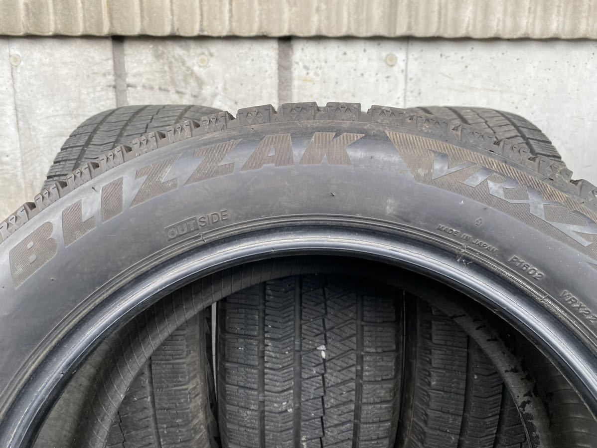 P3952　送料無料☆在庫処分価格　BRIDGESTONE ブリヂストン BLIZZAK VRX2　205/55R16 91Q　4本価格　2018年製_画像9