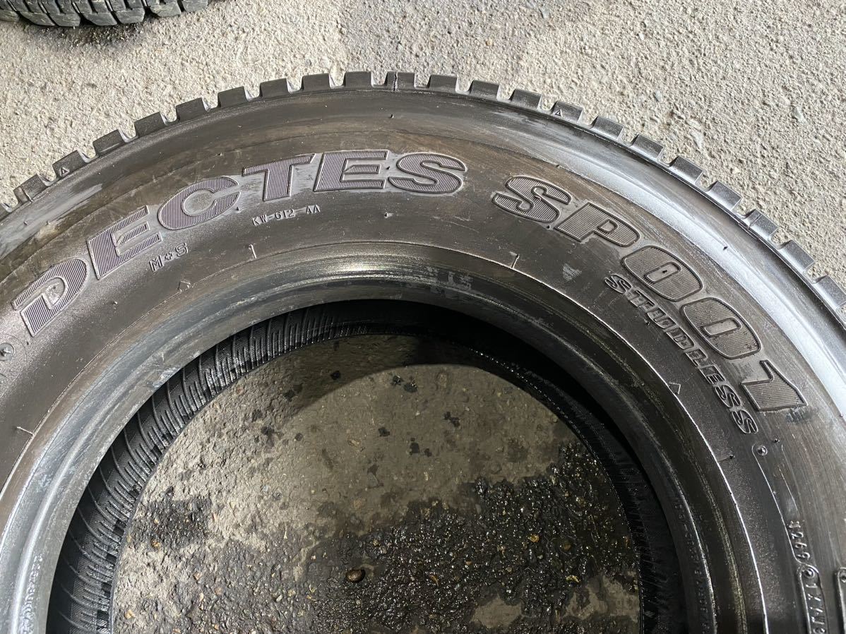 ア3988　送料無料　DUNLOP ダンロップ DECTES SP001　225/80R17.5 123/122L　1本価格　2018年製_画像4