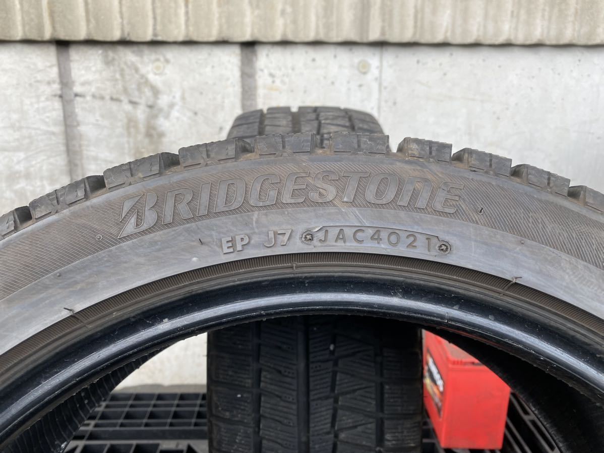 テ4052　送料無料☆深溝スタッドレス　BRIDGESTONE ブリヂストン ICEPARTNER2　225/45R18 91Q　2本価格　2021年製_画像6