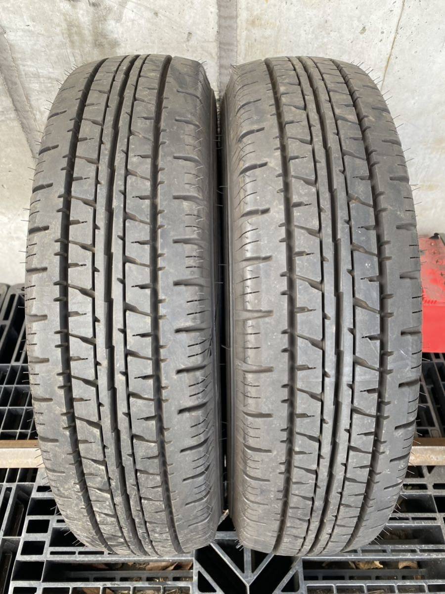 W4058　送料無料☆上質品　DUNLOP ダンロップ　ENASAVE VAN01　195/80R15 107/105L LT　2本価格　2020年製_画像1