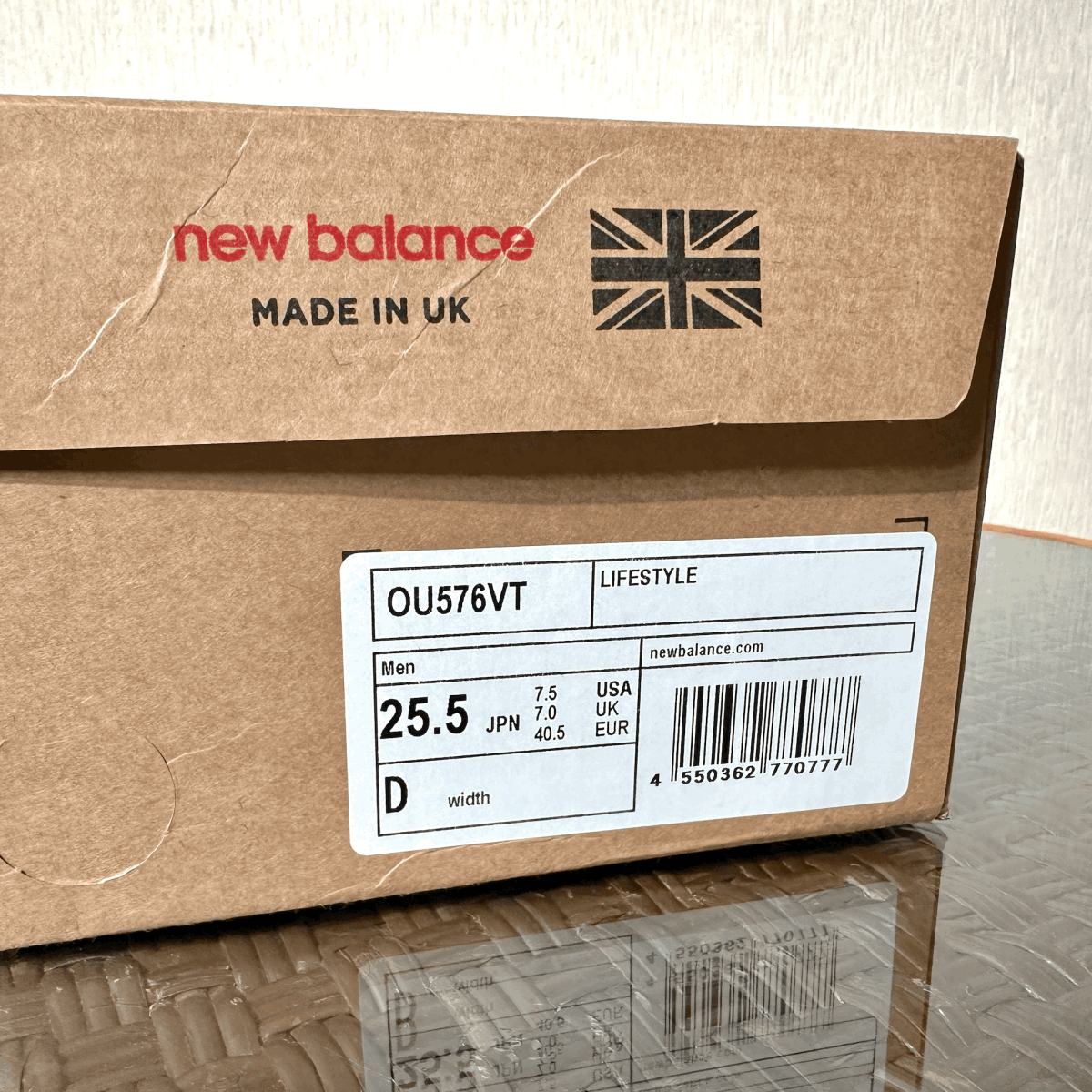 國內(nèi)正規(guī)品 UK制 New Balance OU576VT ベジタブルタンニンレザー US7.5 25.5cm イギリス英國制 NB 限定M576 スニーカー Made In England