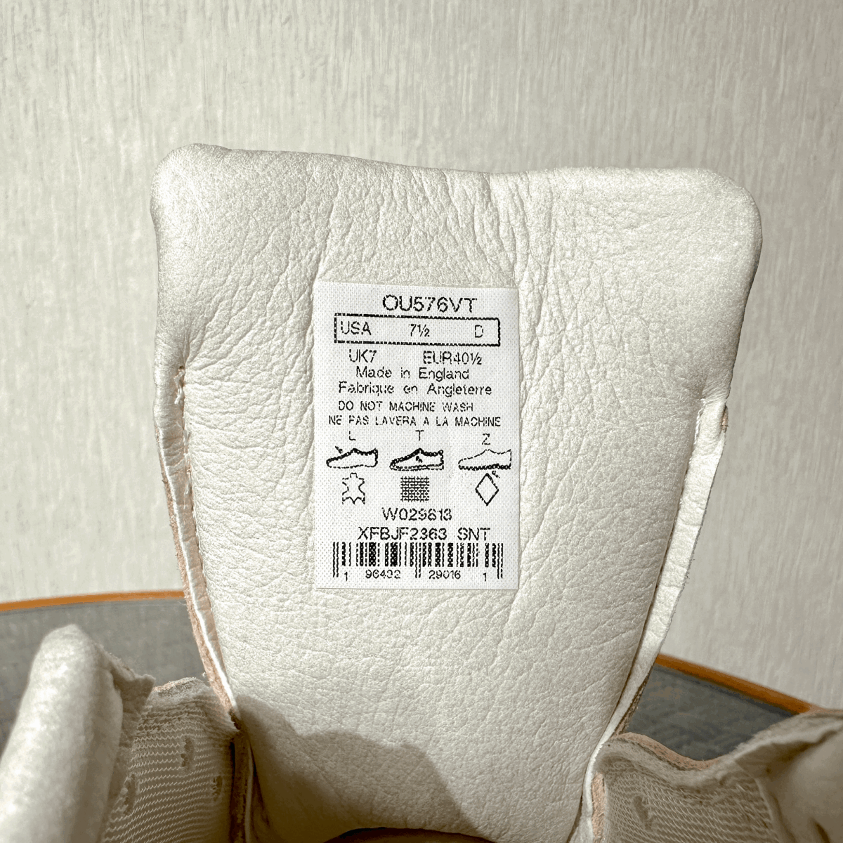 國內(nèi)正規(guī)品 UK制 New Balance OU576VT ベジタブルタンニンレザー US7.5 25.5cm イギリス英國制 NB 限定M576 スニーカー Made In England