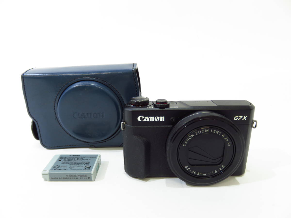 k6089k [送料650円]【現状品】 Canon キヤノン PowerShot G7X MarkⅡ 本体 ケースのみ [099-000100]_画像1