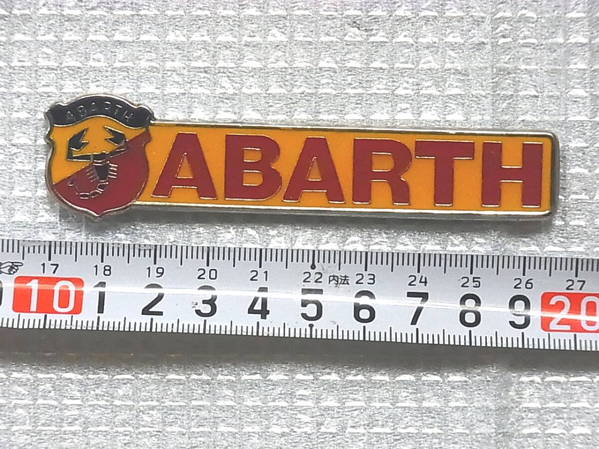  ABARTH エンブレム&ロゴプレート（金属・未使用保管品）_画像1