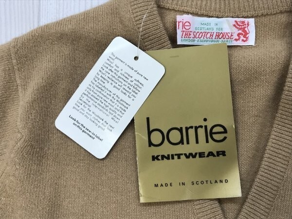 新品！THE SCOTCH HOUSE ザスコッチハウス barrie KNITWEAR レディース Vネック ニットセーター 薄茶_画像2