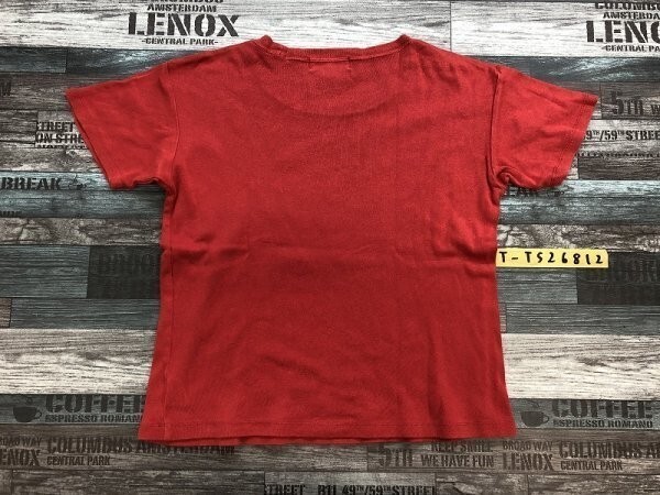 L.L.Bean エルエルビーン レディース クルーネック 半袖Tシャツ L 赤_画像3