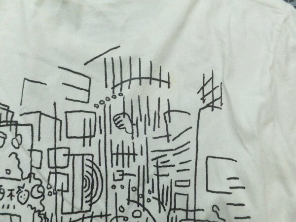 UNIQLO ユニクロ × SPRZ NY メンズ JASON POLAN 両面プリント 半袖Tシャツ M 白_画像3