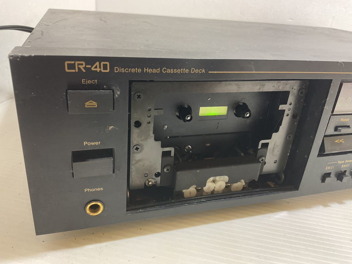 nakamichi CR-40 カセットデッキ プレーヤー ナカミチ 音響機材 オーディオ機器 中古 現状品_画像2