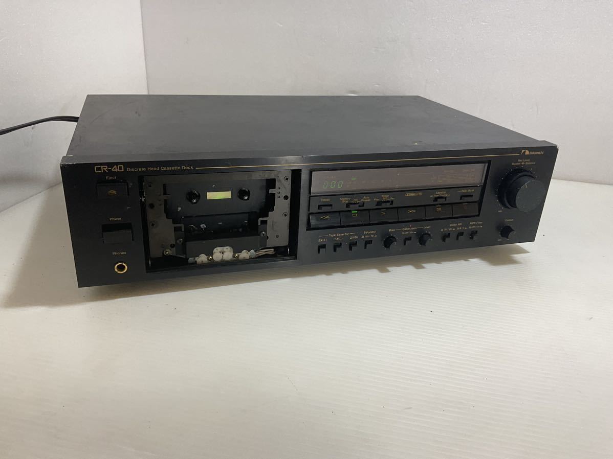 nakamichi CR-40 カセットデッキ プレーヤー ナカミチ 音響機材 オーディオ機器 中古 現状品_画像1