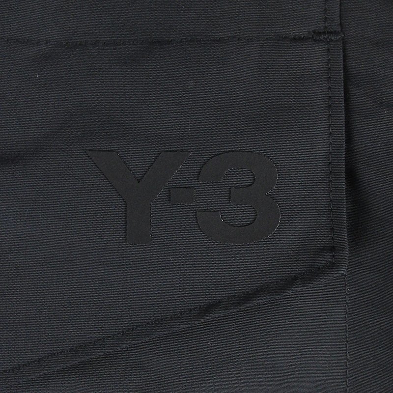 FP18180 Y-3 ワイスリー Yohji Yamamoto ヨウジヤマモト2020aw M クラシック ウィンター ナイロン カーゴパンツ ブラック 美品_画像6